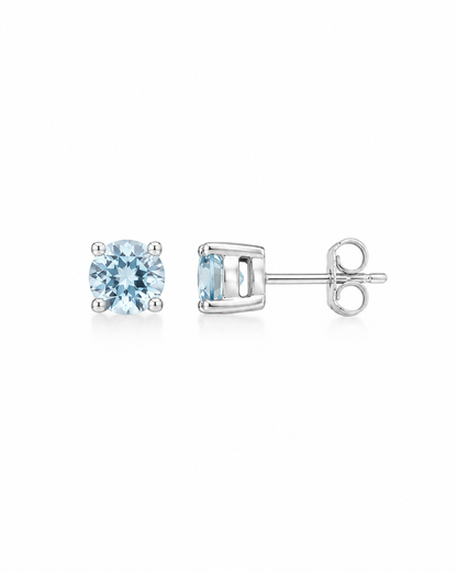 Aquamarine Stud Earrings