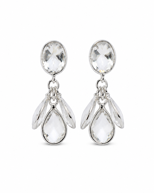 Rock Crystal Cluster Earrings Inessa