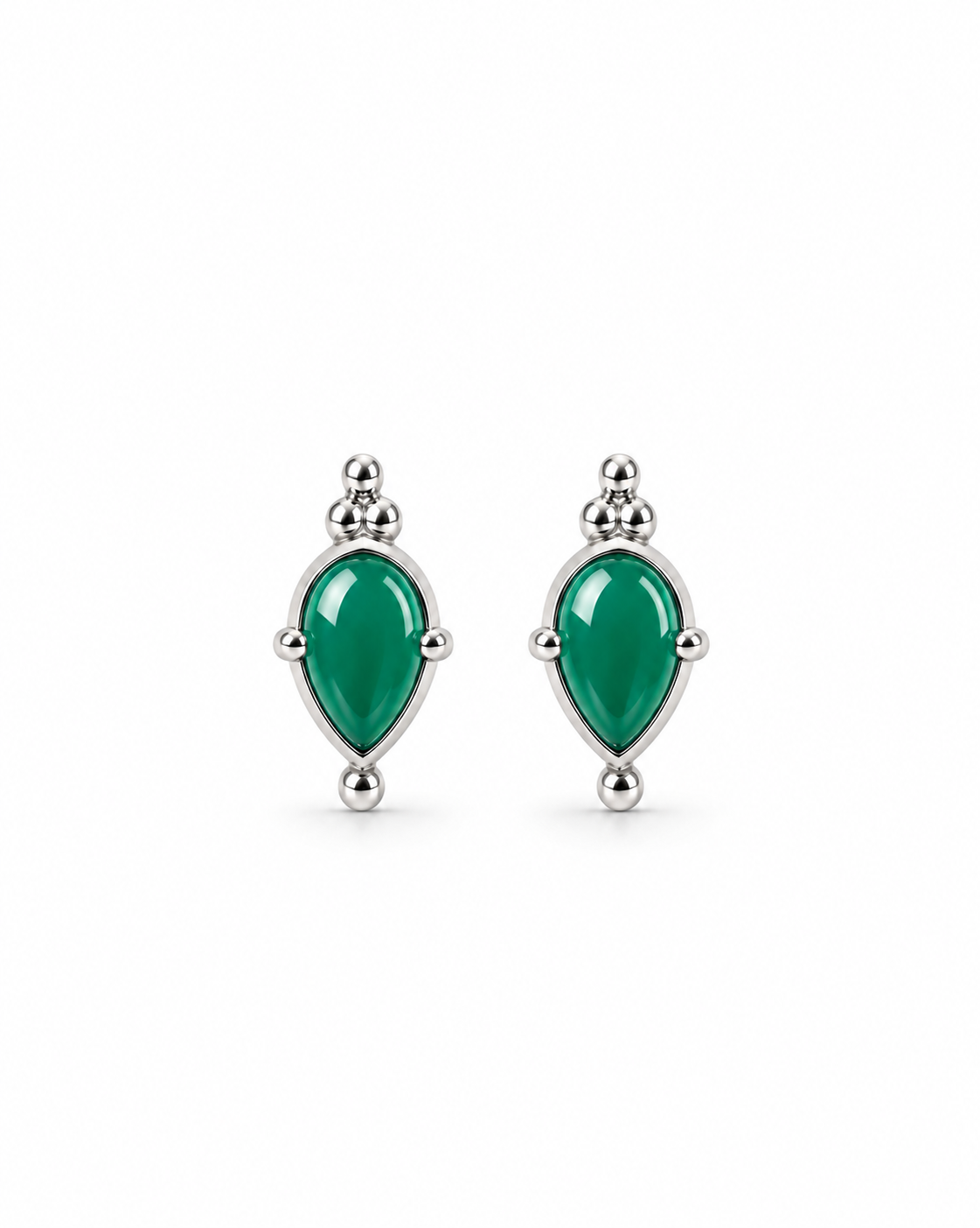 Green Onyx Earrings Cuifen