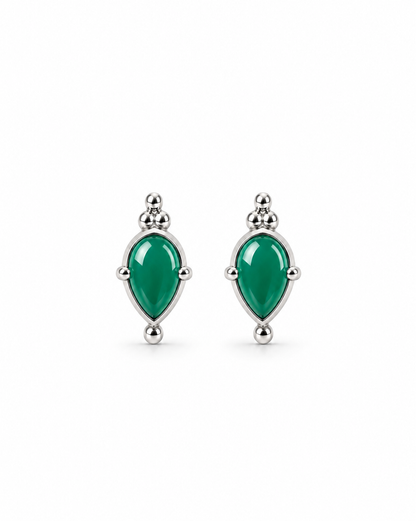 Green Onyx Earrings Cuifen