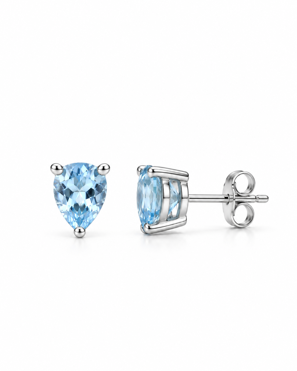 Blauw Topaas Oorstekers Airi