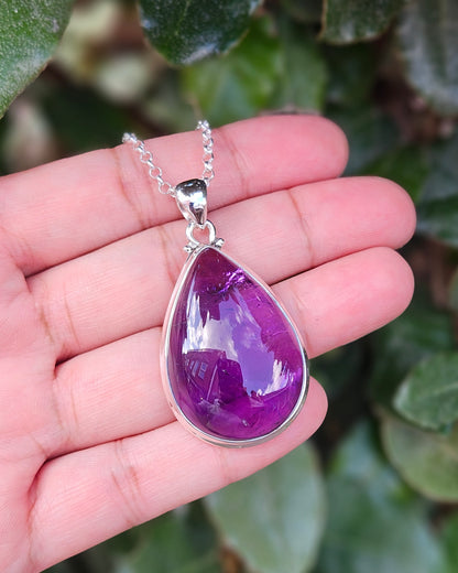 Druppelvormige Amethist Ketting Leah