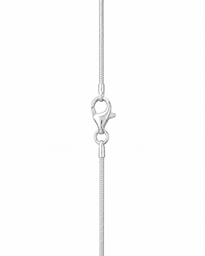 Silver Snake Necklace Eden