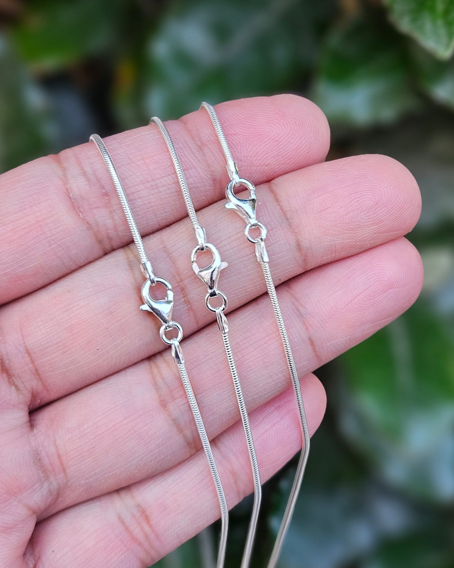 Zilveren Slangenketting Eden