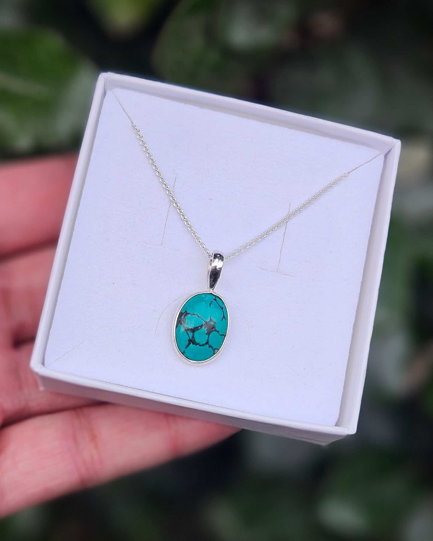 Turquoise Ketting Perouze