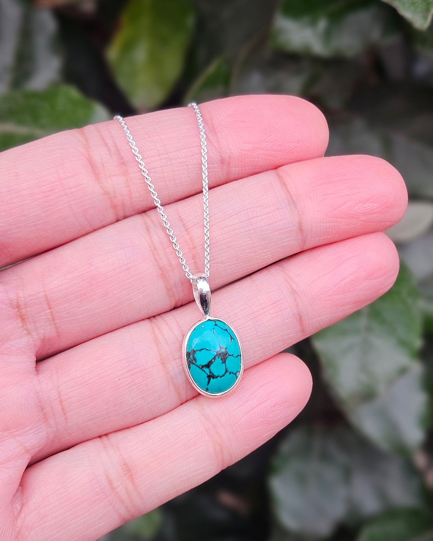 Turquoise Ketting Perouze