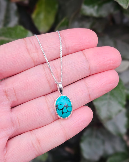 Turquoise Ketting Perouze