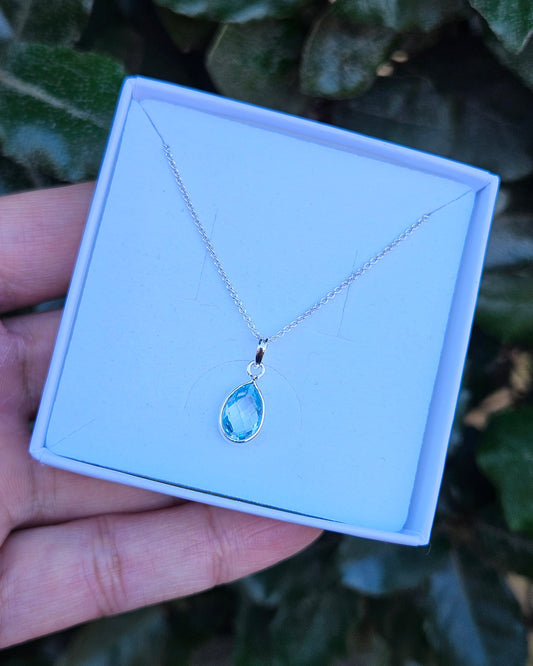 Blue Topaz Necklace Sumire