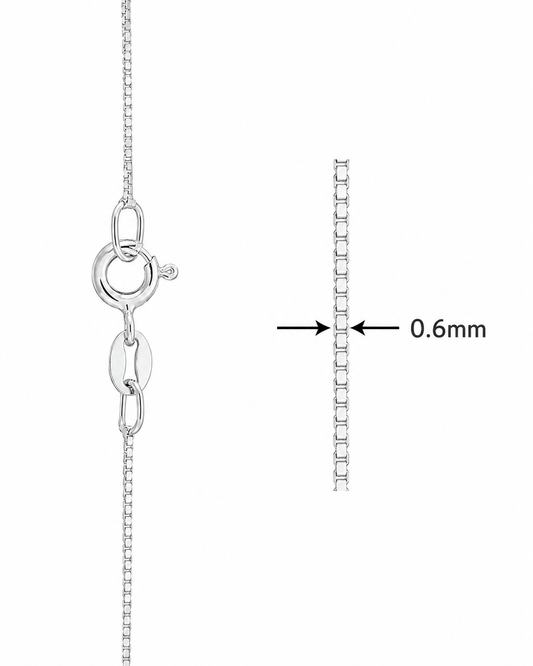 Zilveren Venetiaans Ketting-45cm-50cm