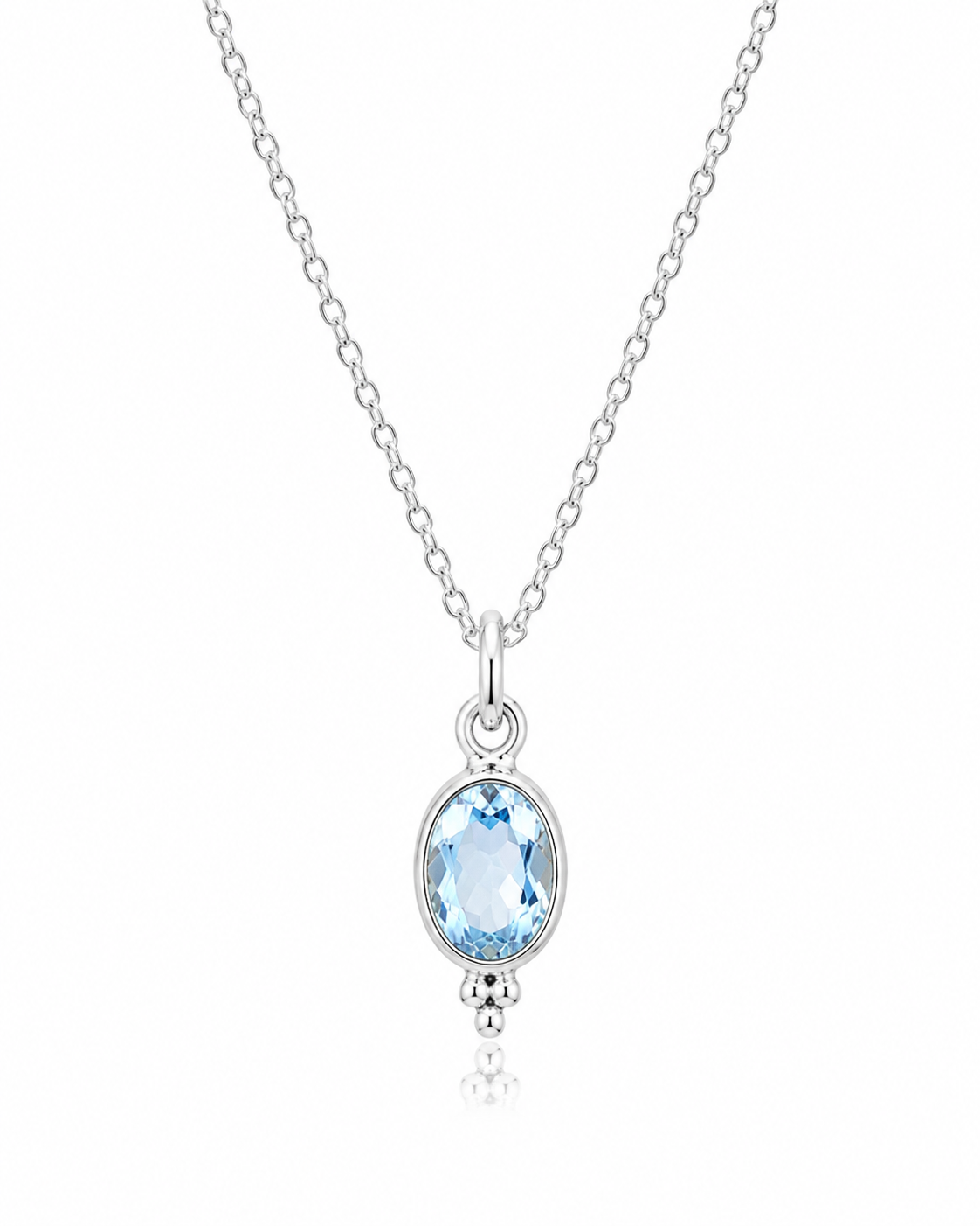 Blauw Topaas Ketting Charis