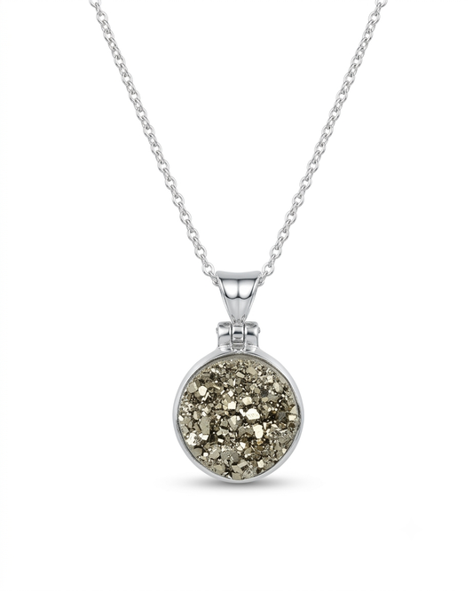Raw Pyrite Necklace Amanda