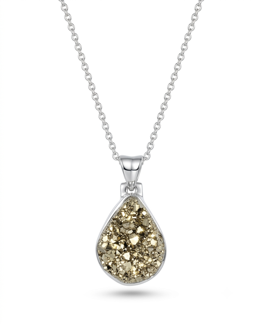 Raw Pyrite Necklace Marcella