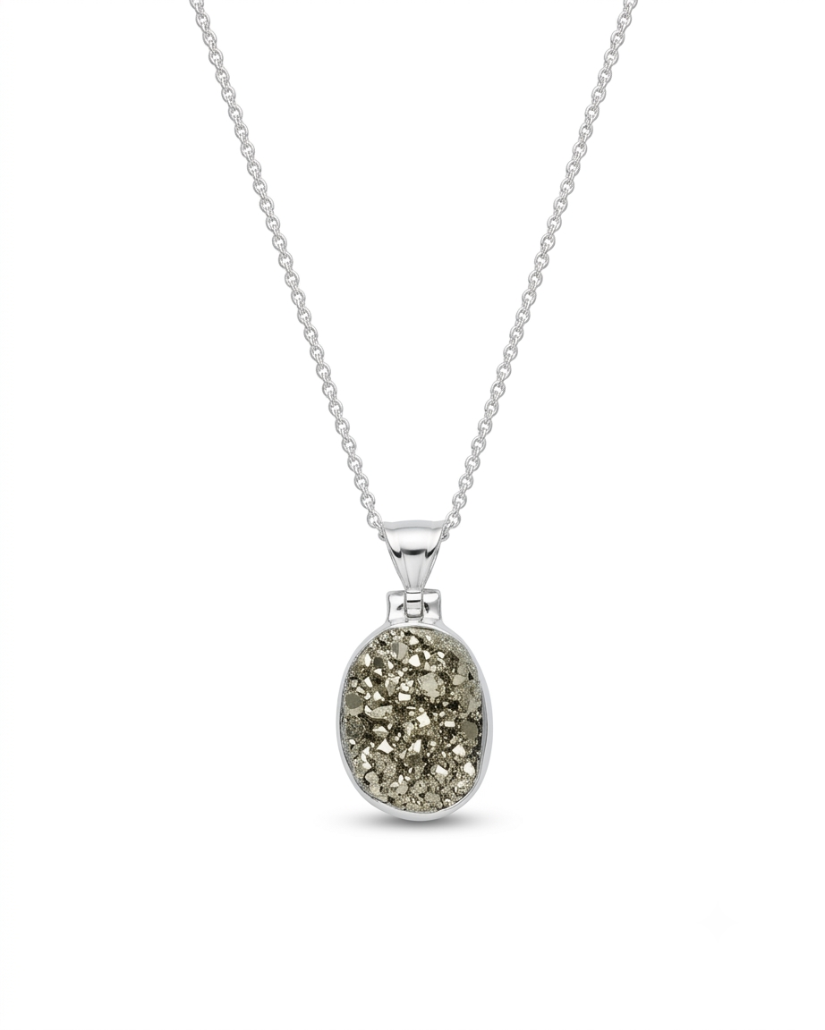 Ovale Pyriet Ketting Liam