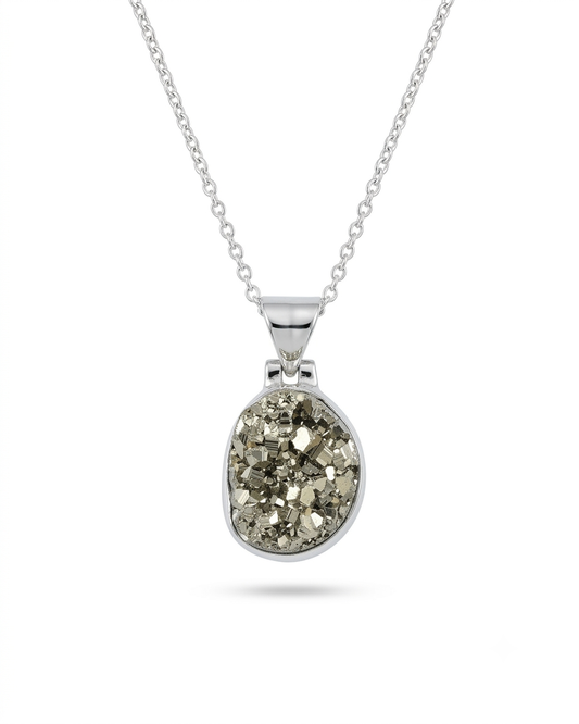 Freeform Pyrite Necklace Ellio