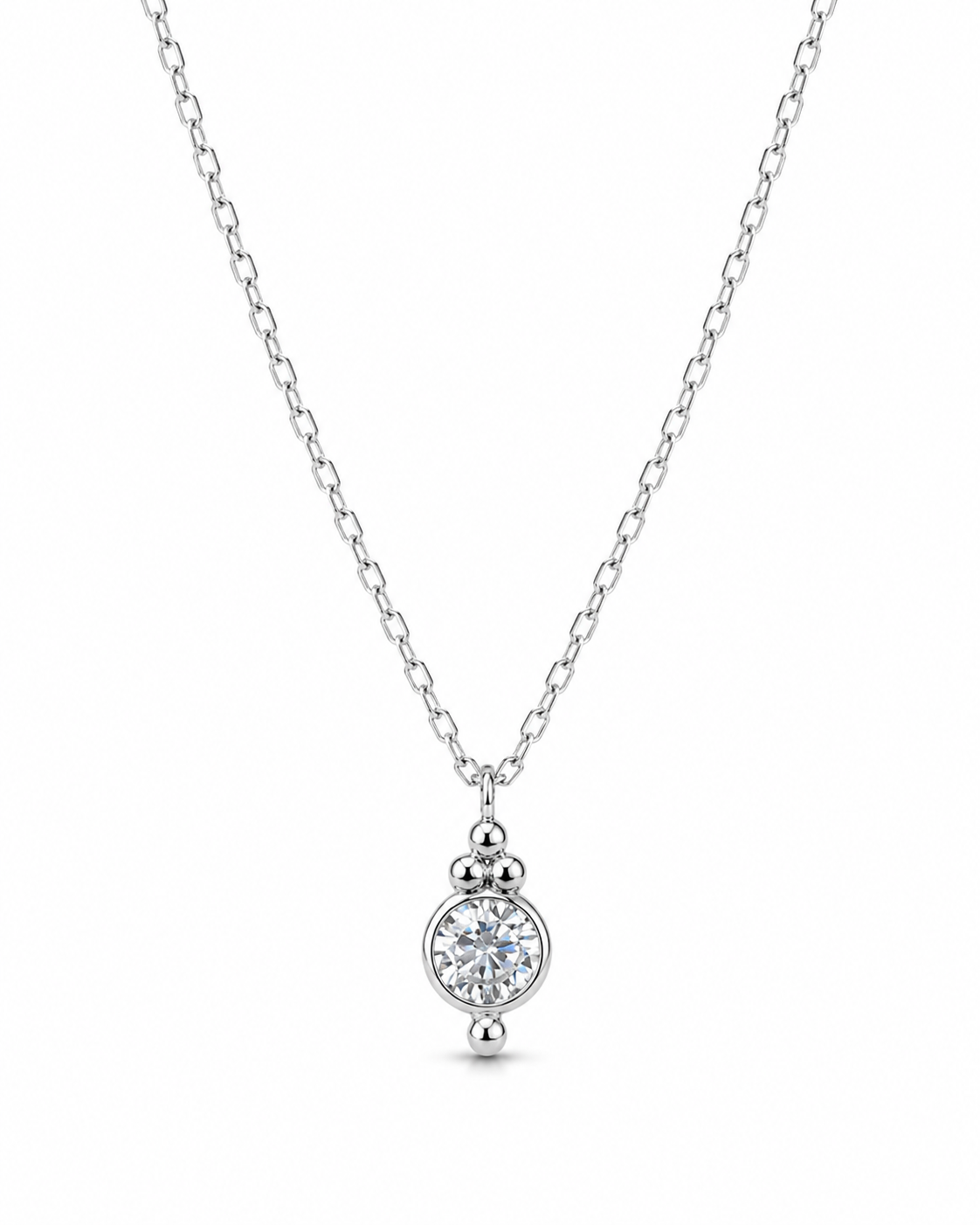 Zilveren Zirkonia Ketting Siena