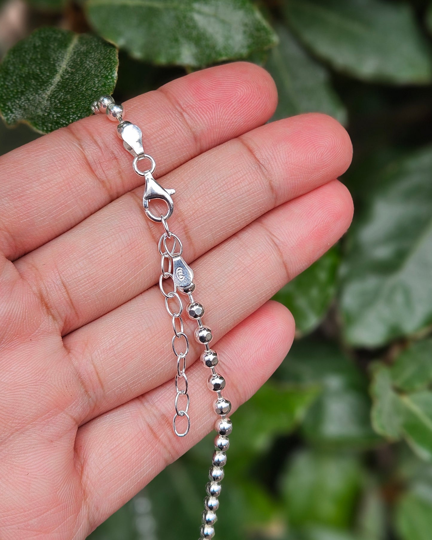 Zilveren Bolletjes ketting Kenza