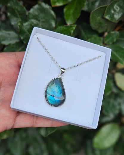 Labradoriet Ketting Luminea