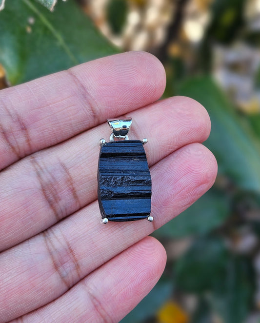 Black Tourmaline Pendant Triton