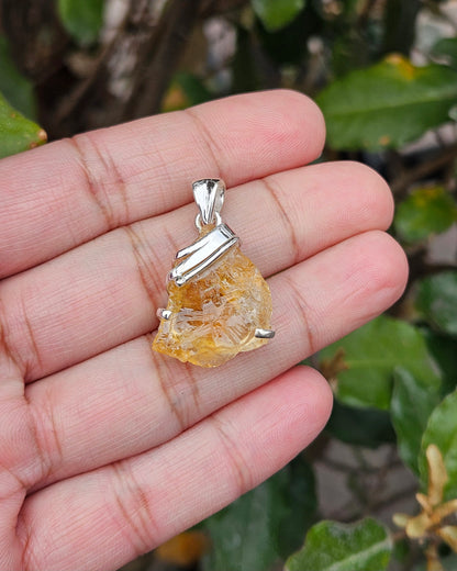 Raw Citrine Pendant Elijah