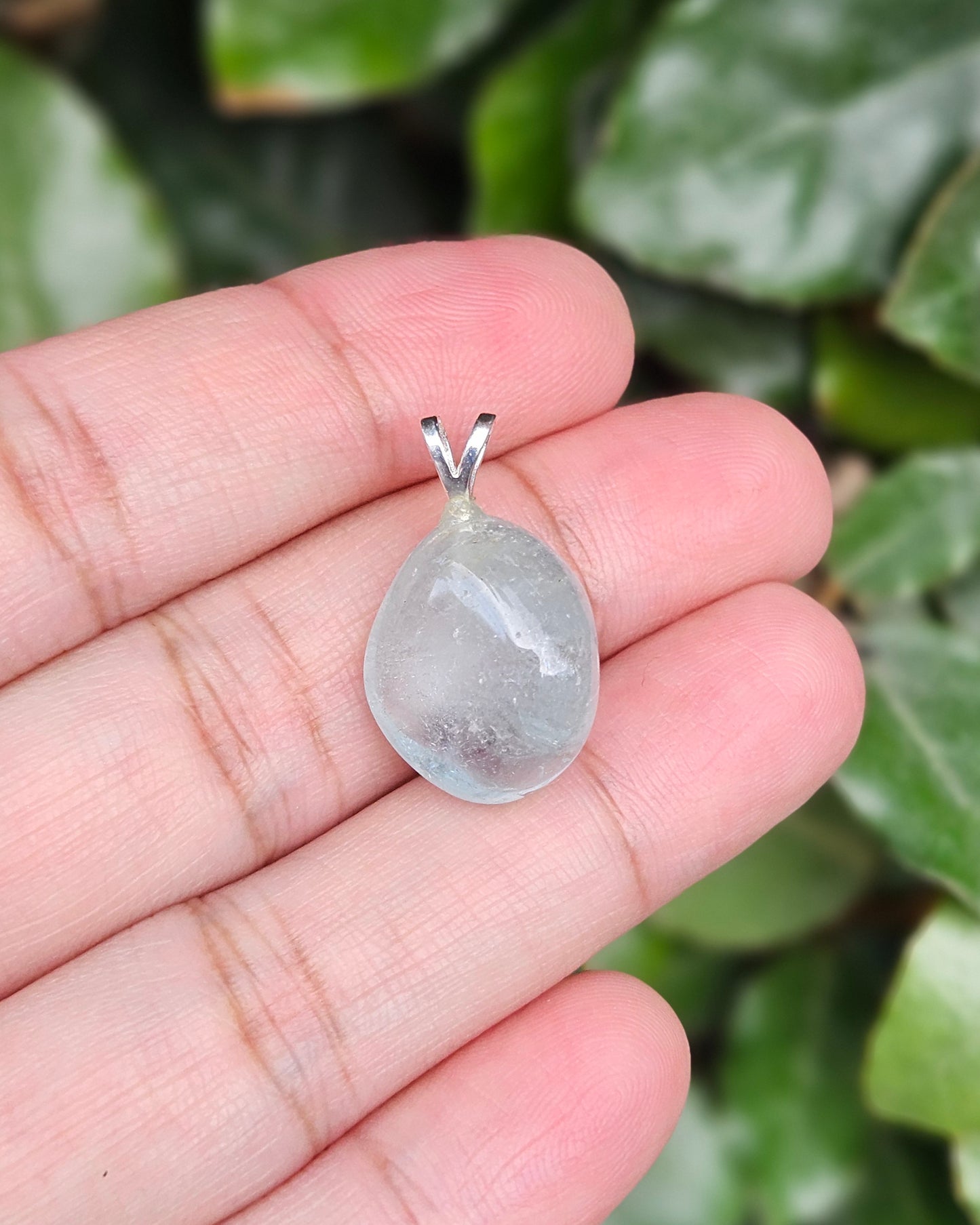 Vrijvorm Blauw Topaas Hanger Aqua