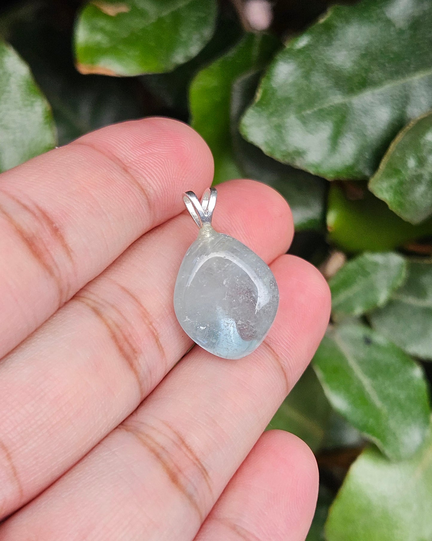 Vrijvorm Blauw Topaas Hanger Aqua