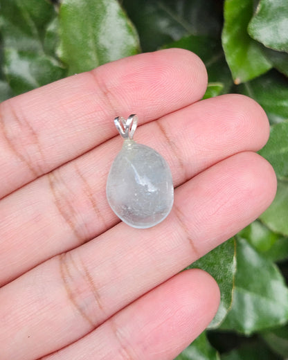 Vrijvorm Blauw Topaas Hanger Aqua