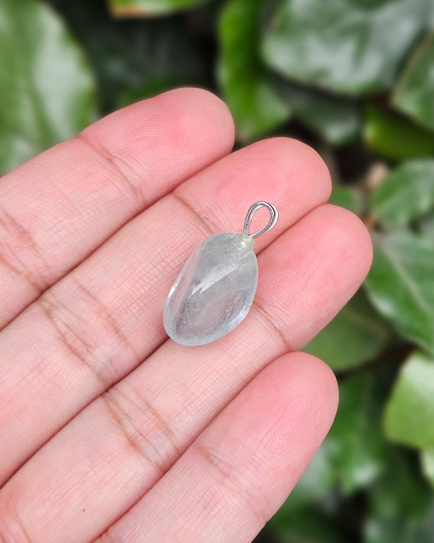 Vrijvorm Blauw Topaas Hanger Aqua