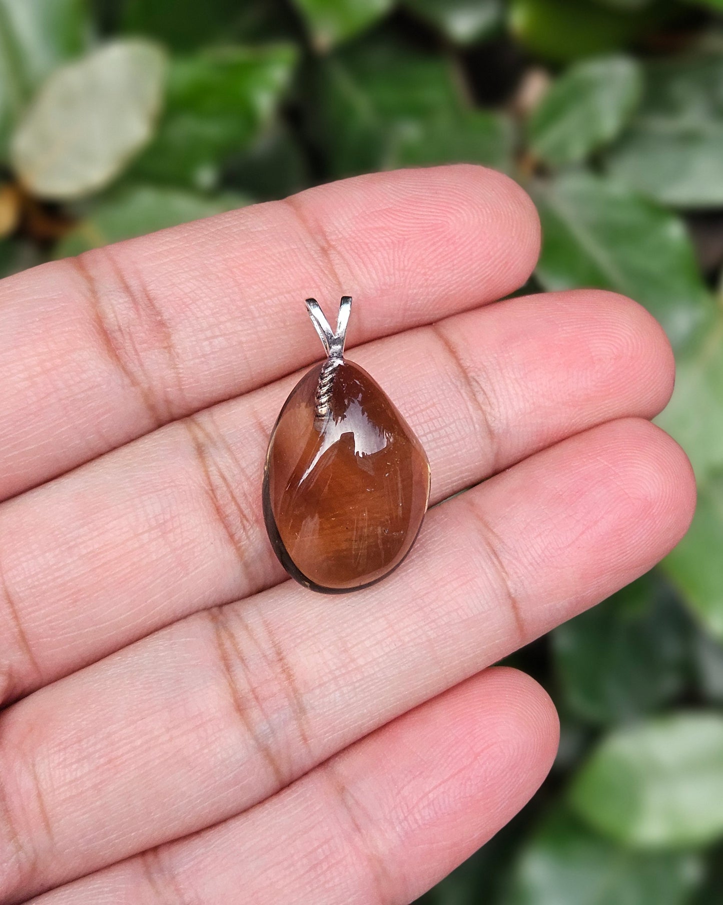Freeform Smoky Quartz Pendant Dayo