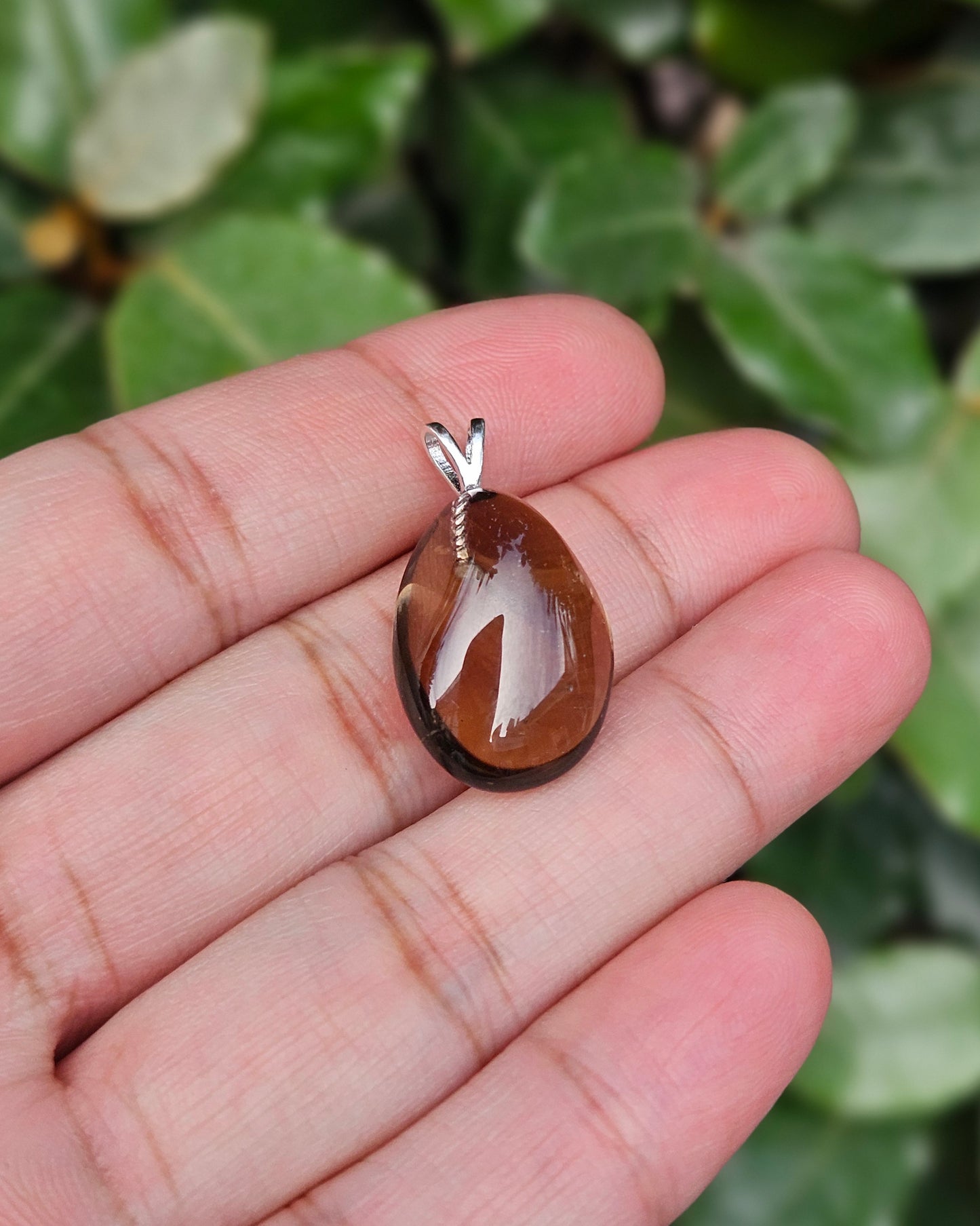 Freeform Smoky Quartz Pendant Dayo