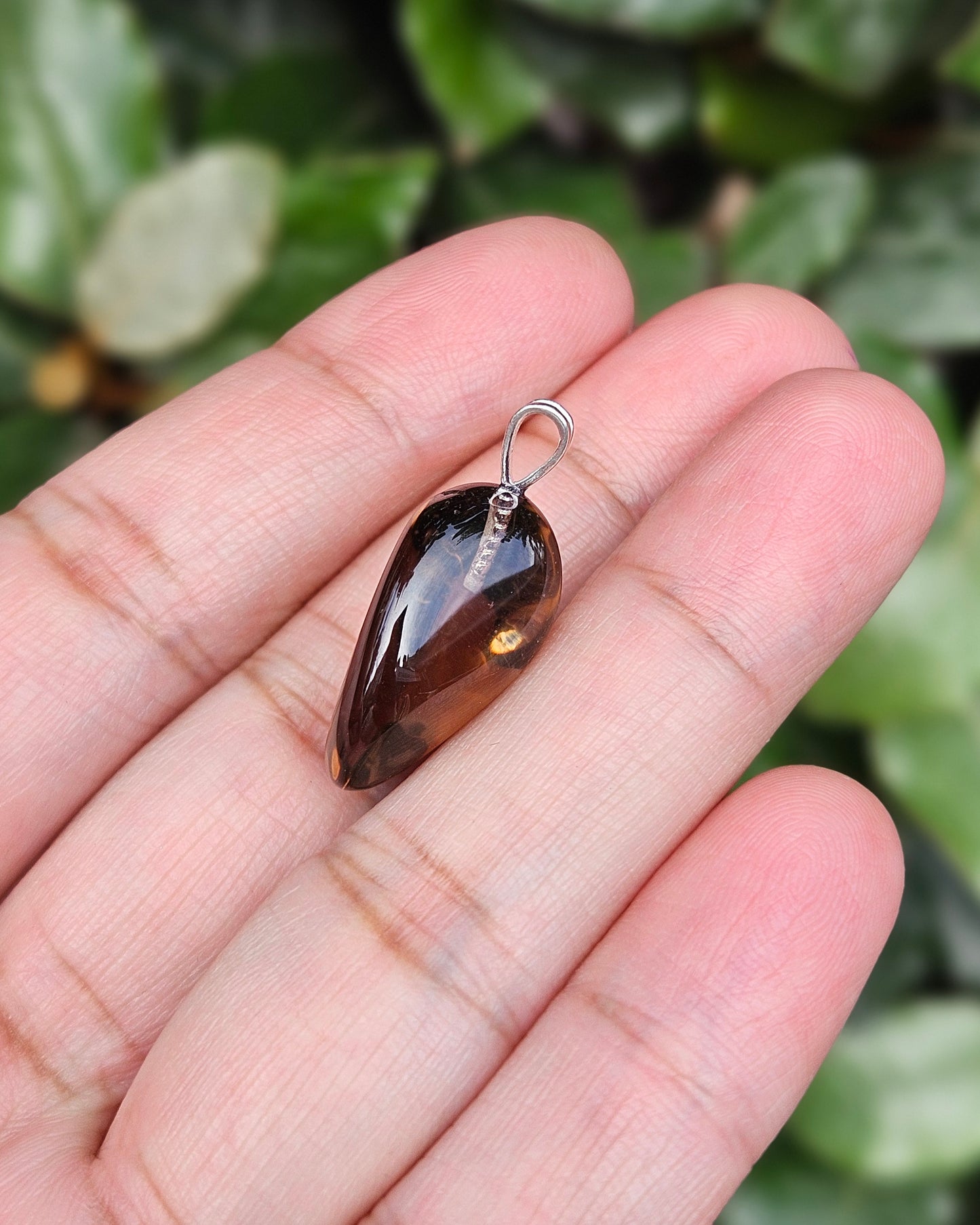 Freeform Smoky Quartz Pendant Dayo