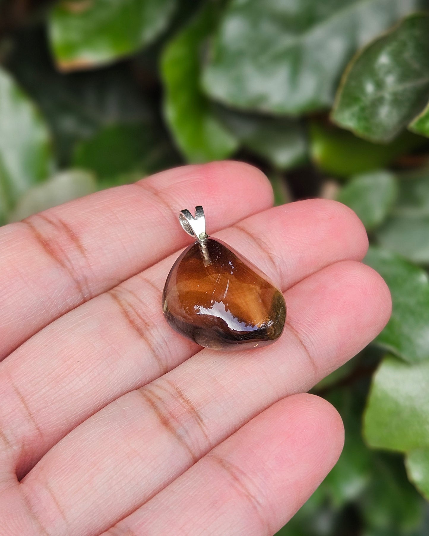 Freeform Smoky Quartz Pendant Lewa