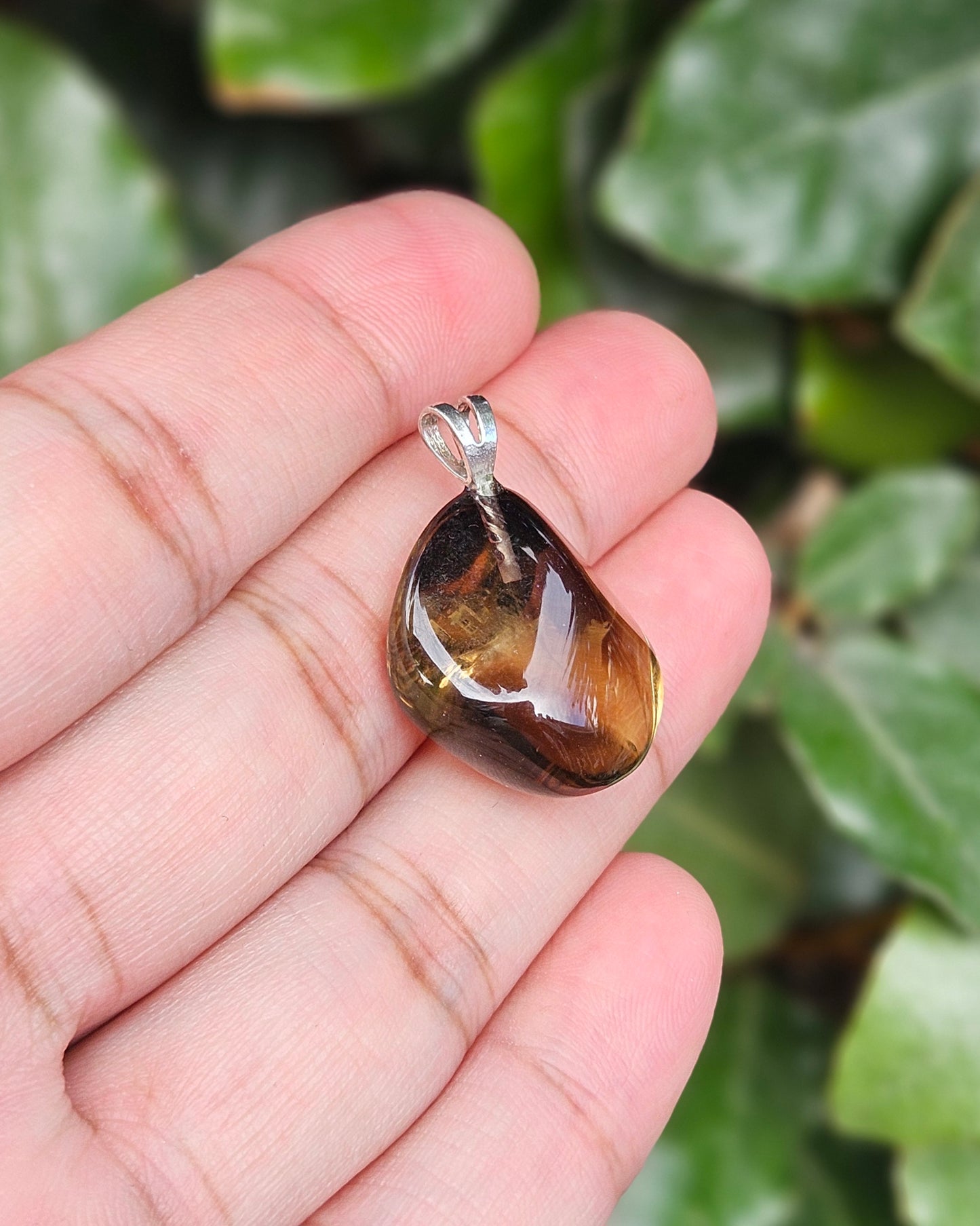 Freeform Smoky Quartz Pendant Lewa