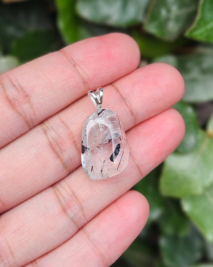 Freeform Rutilated Quartz Pendant Mireille