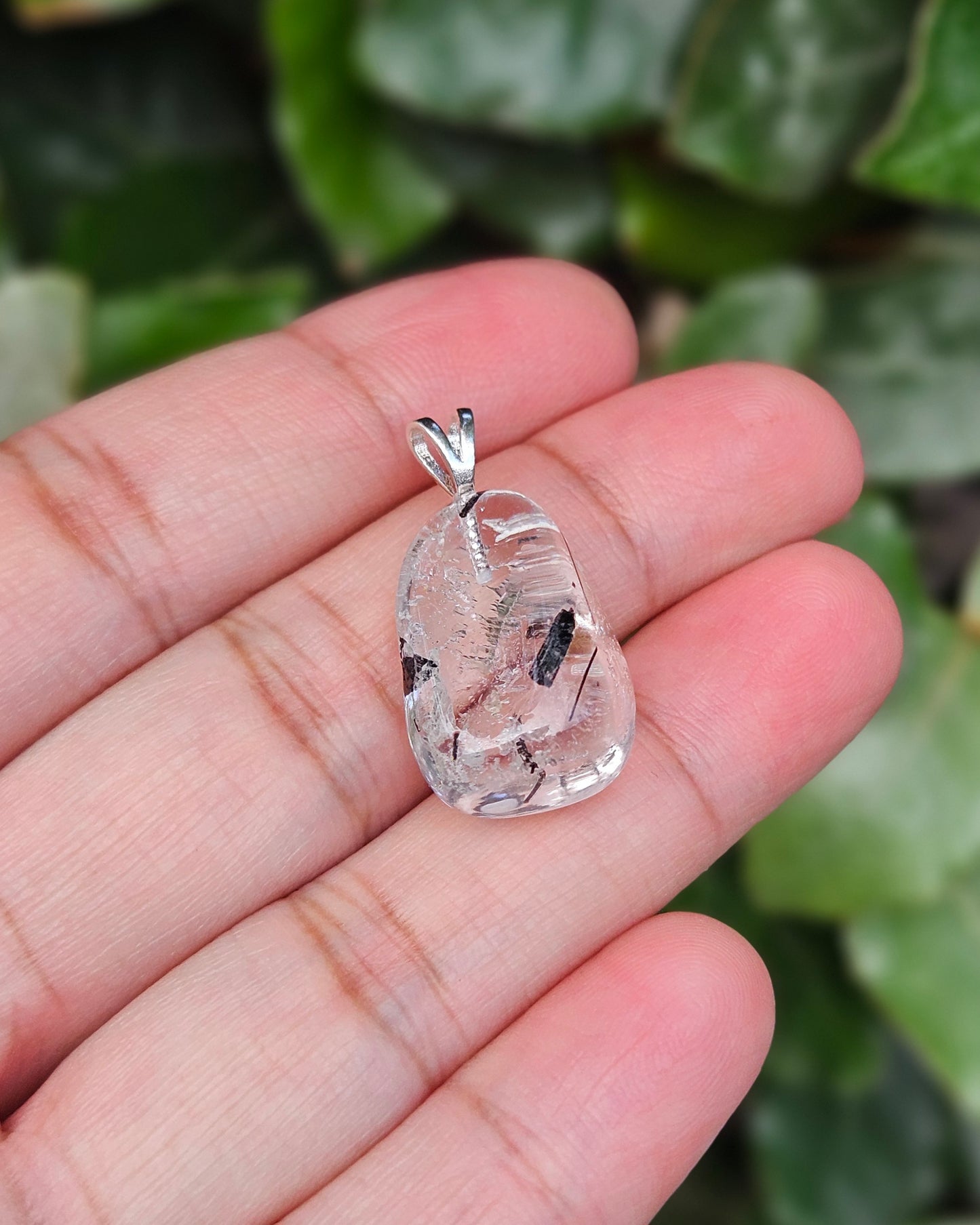 Freeform Rutilated Quartz Pendant Mireille
