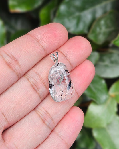 Freeform Rutilated Quartz Pendant Mireille