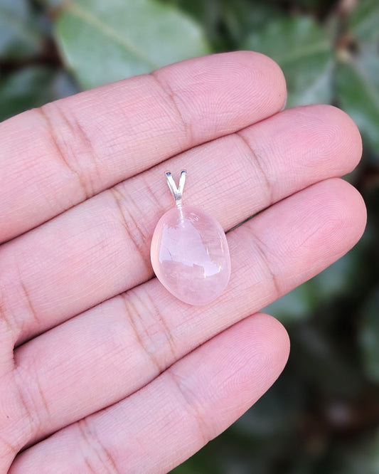 Freeform Rose Quartz Pendant Dai