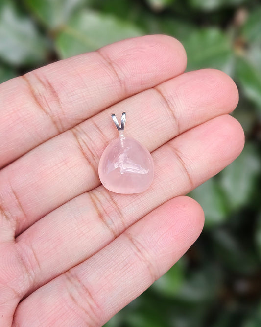 Freeform Rose Quartz Pendant Joji