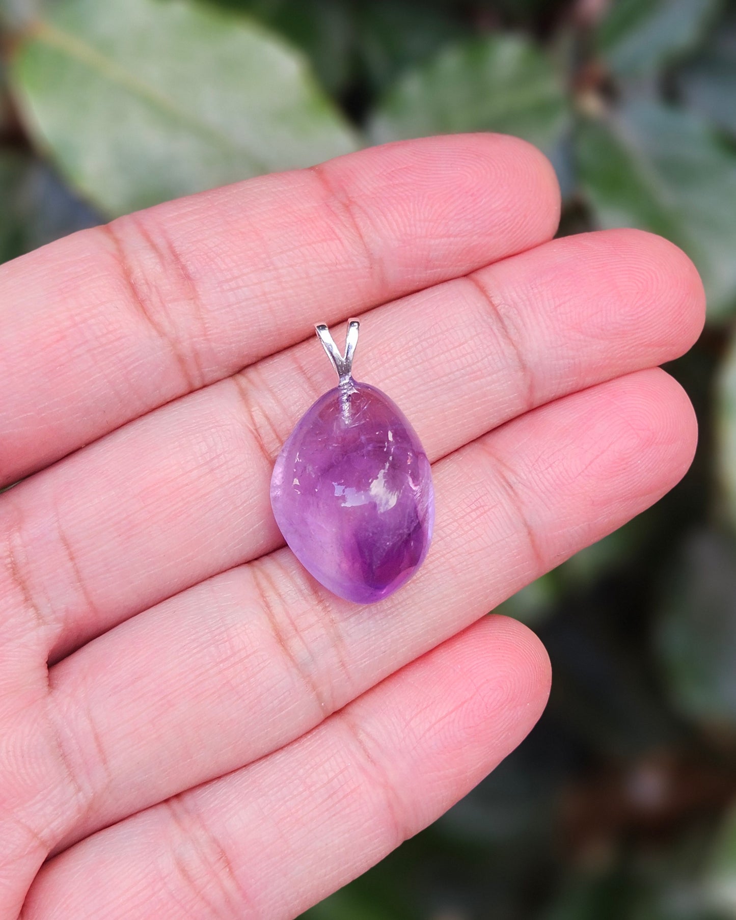 Freeform Amethyst Pendant Reiko