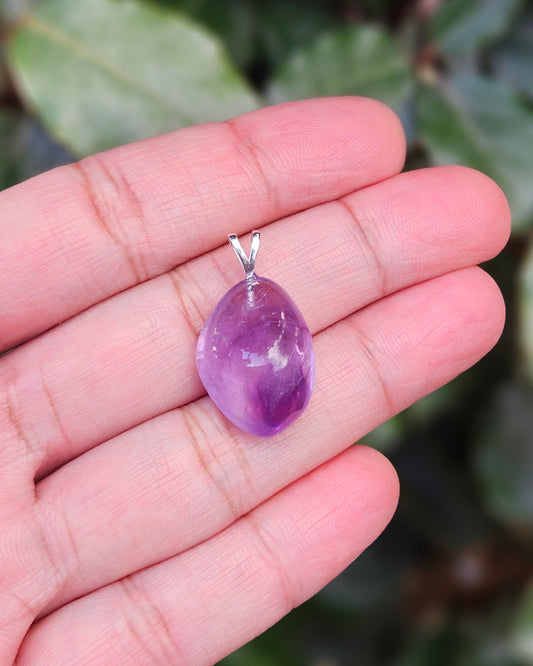 Freeform Amethyst Pendant Reiko