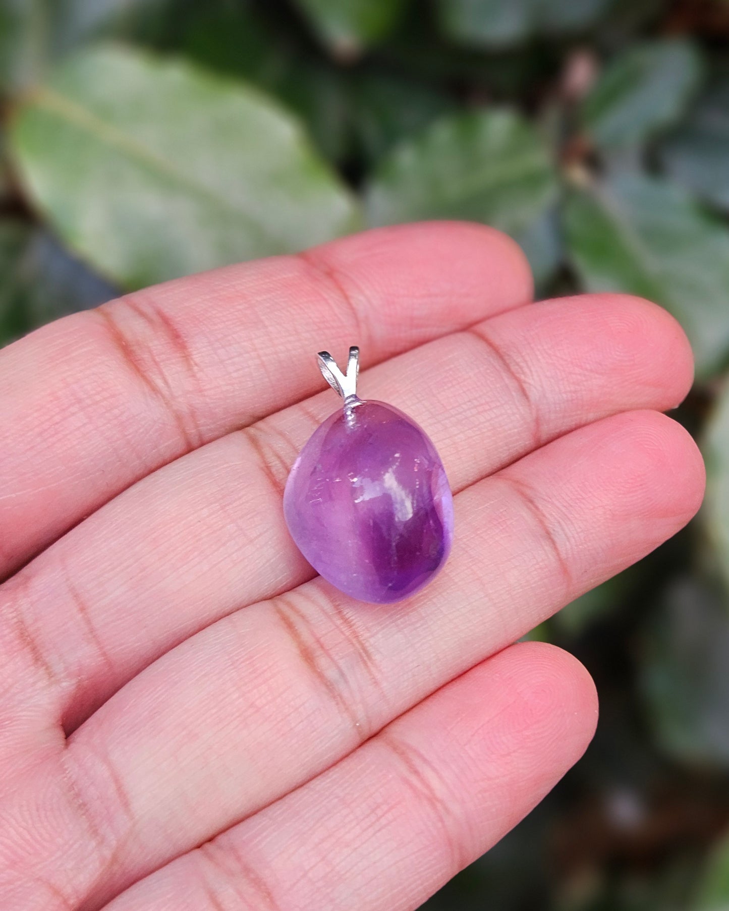 Freeform Amethyst Pendant Reiko