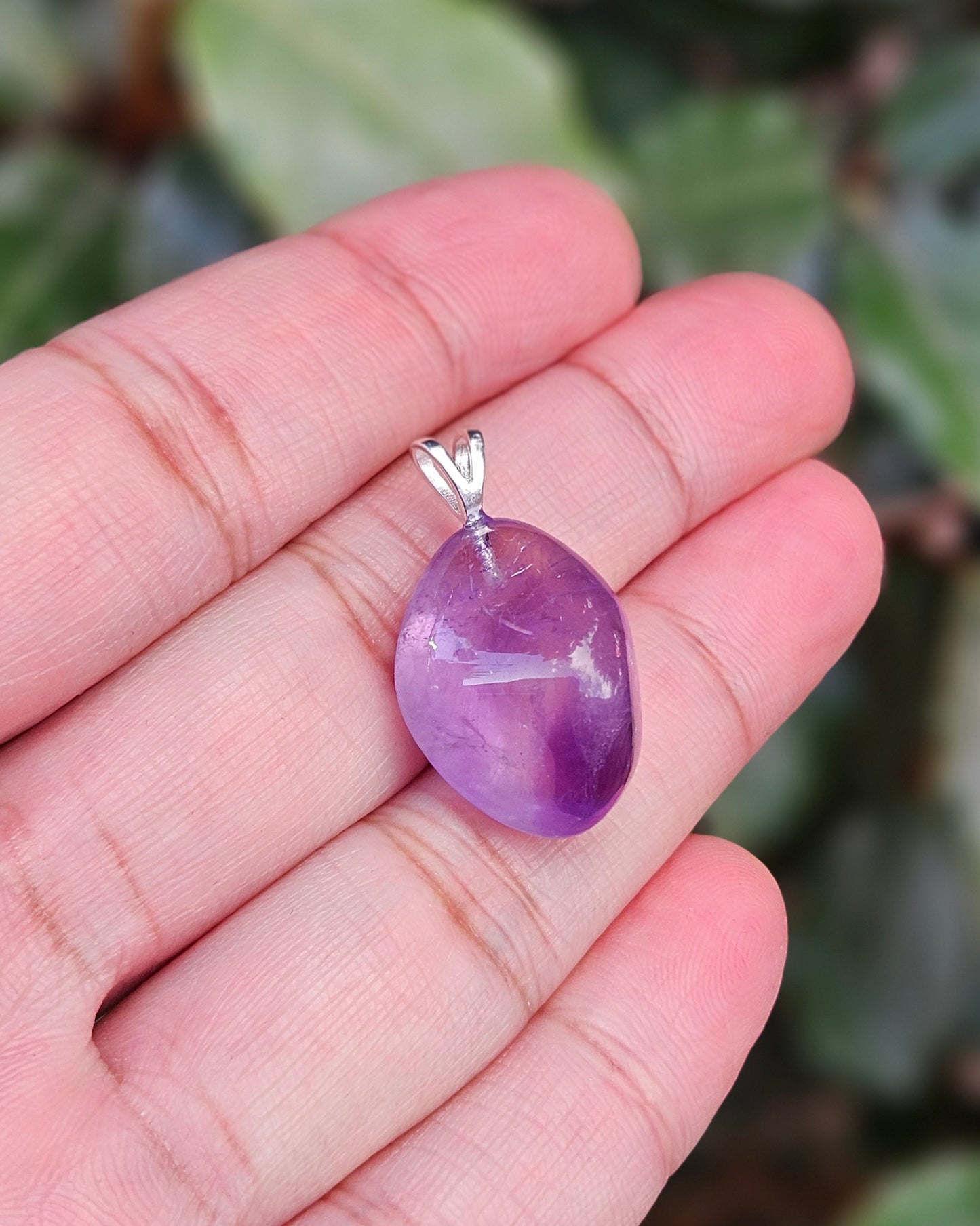 Freeform Amethyst Pendant Reiko