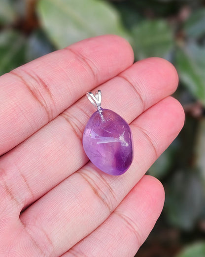 Freeform Amethyst Pendant Reiko