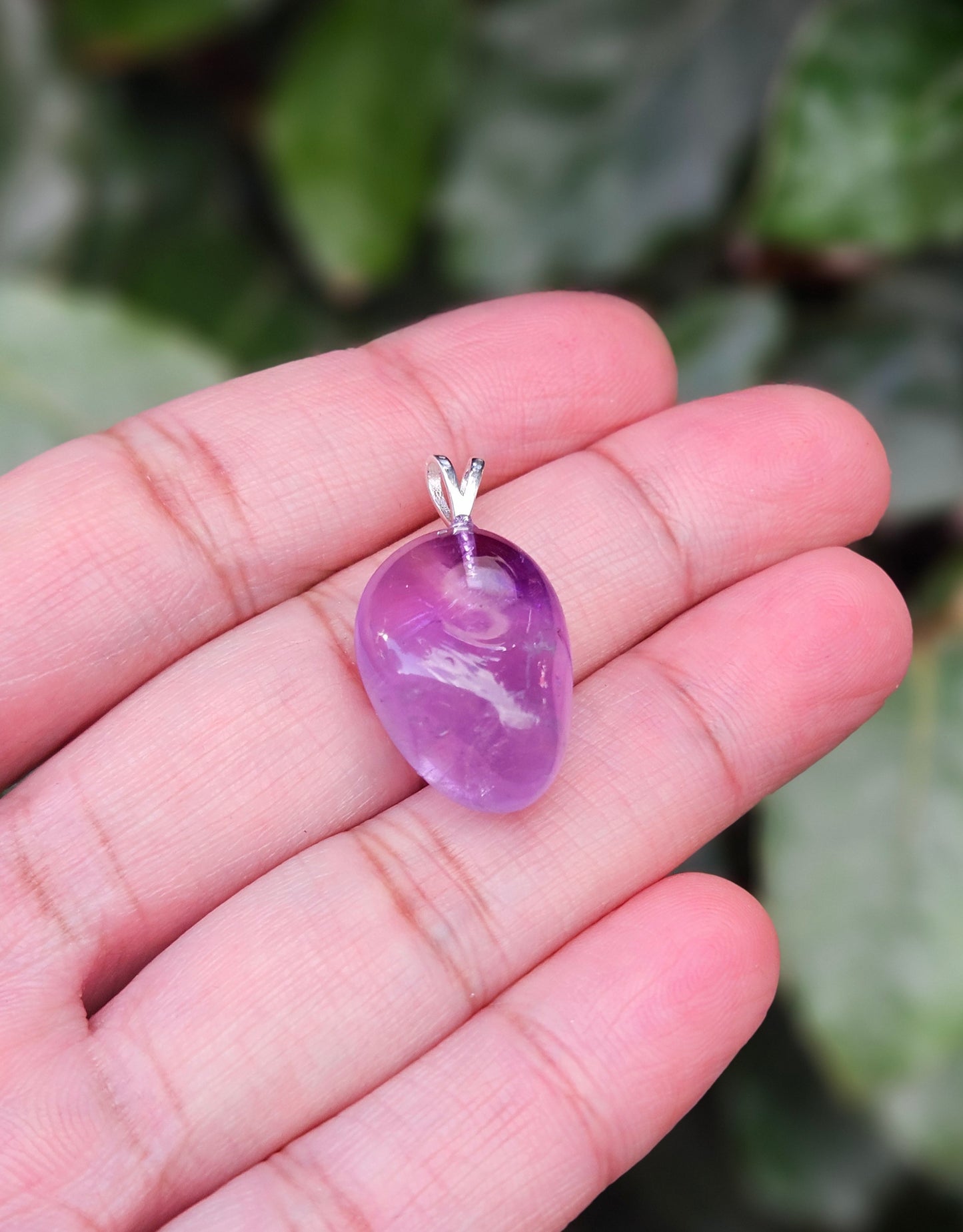 Freeform Amethyst Pendant Ishi