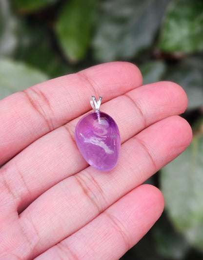 Freeform Amethyst Pendant Ishi
