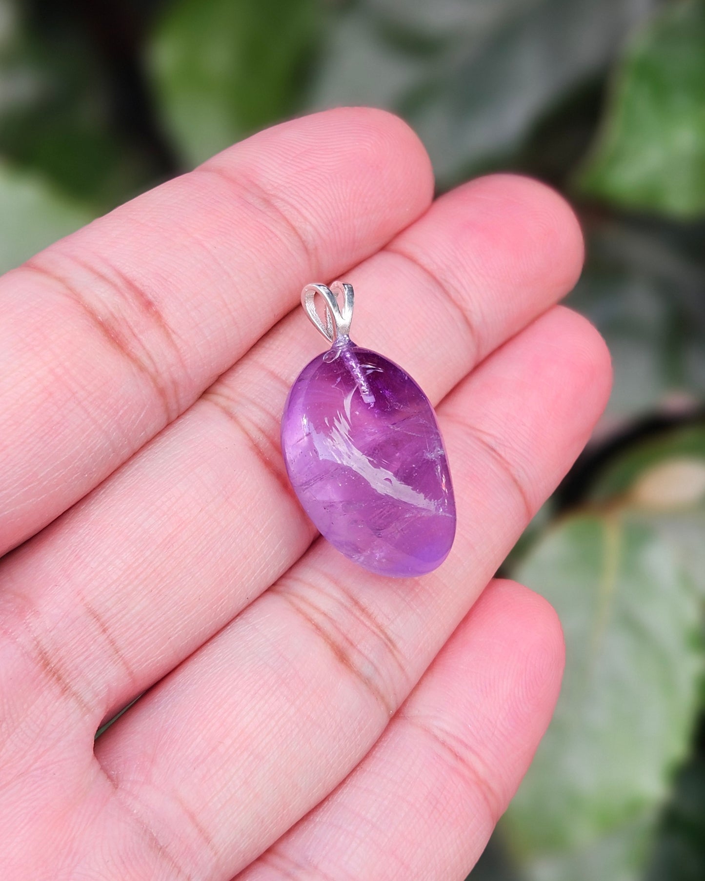 Freeform Amethyst Pendant Ishi