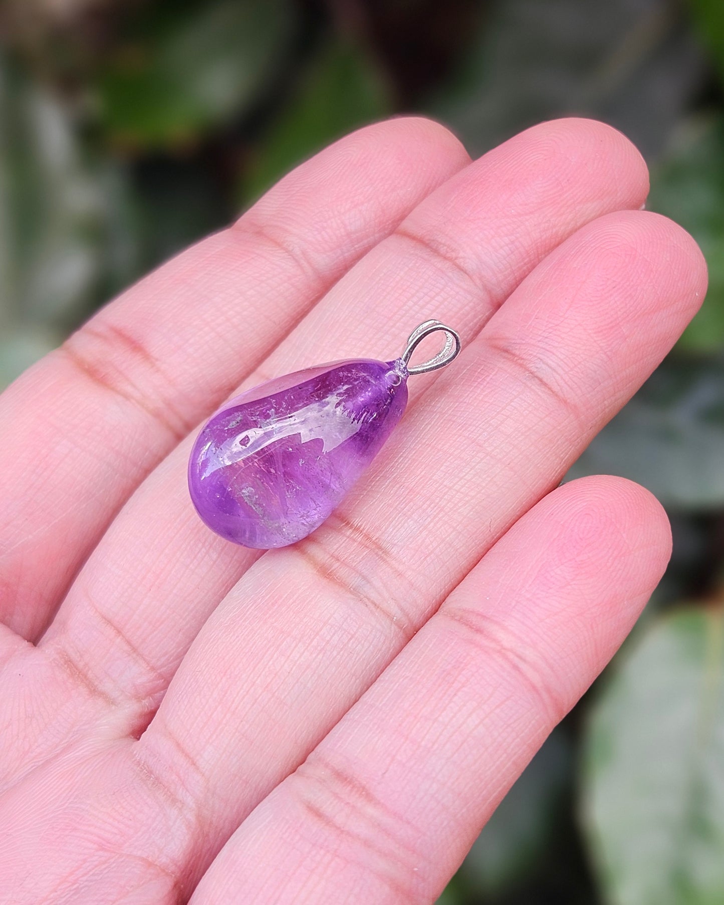 Freeform Amethyst Pendant Ishi