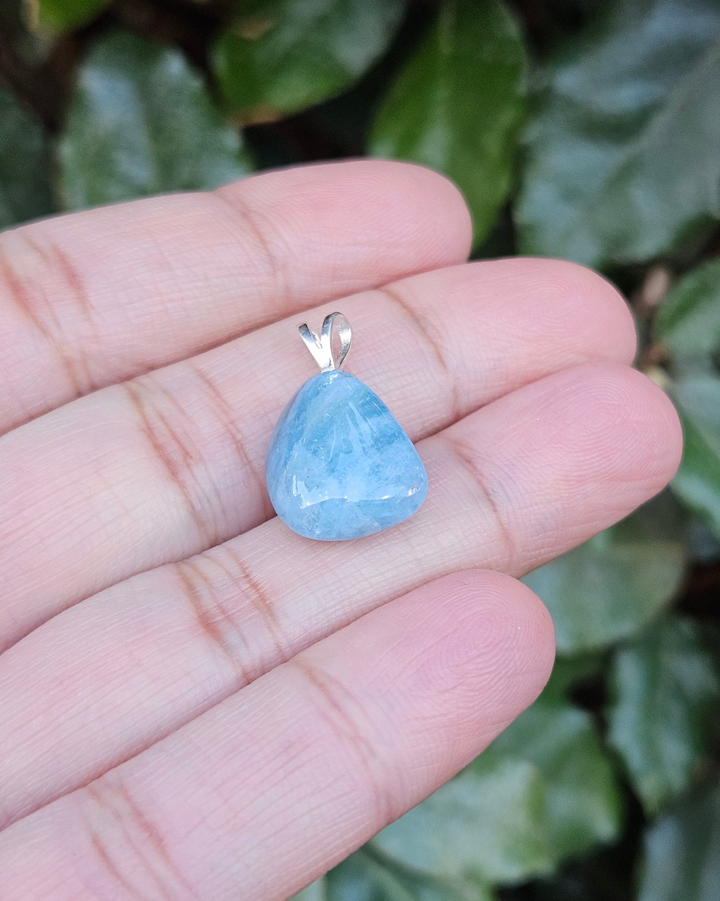 Freeform Aquamarine Pendant Noe