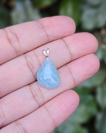 Freeform Aquamarine Pendant Serenity