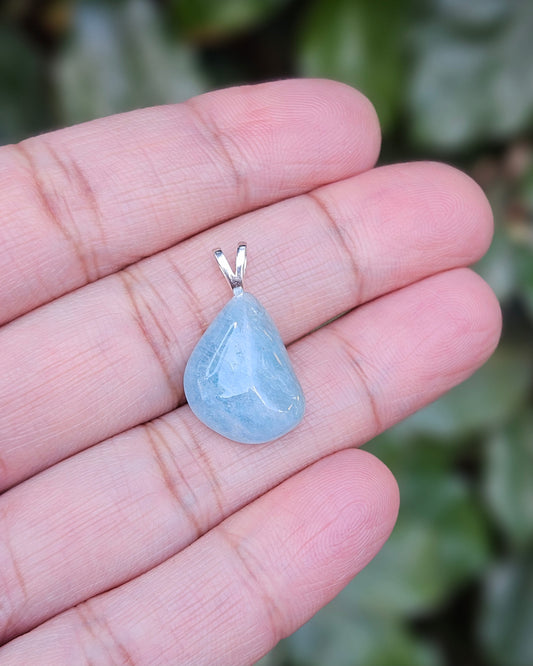 Freeform Aquamarine Pendant Serenity