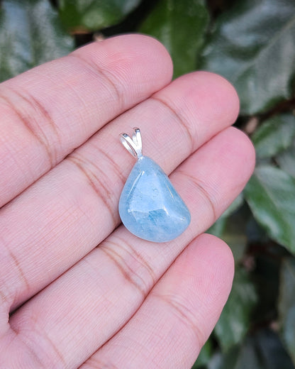 Freeform Aquamarine Pendant Serenity